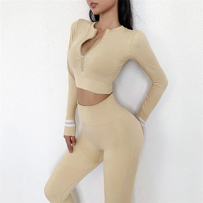 Seamless Long Sleeve Yoga Outfit for Women (New)