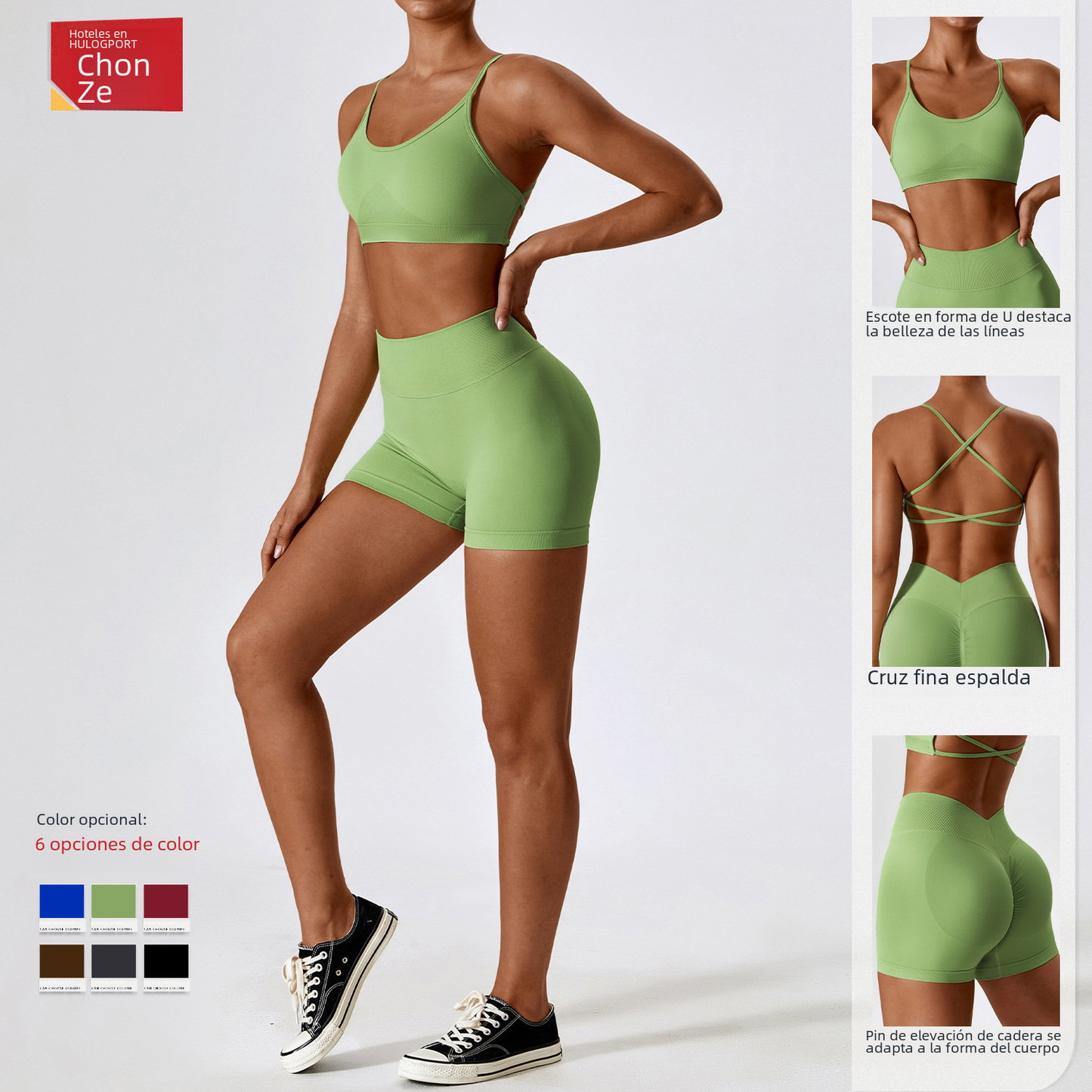 Seamless Yoga Outfit Set for Women - Quick Dry Material