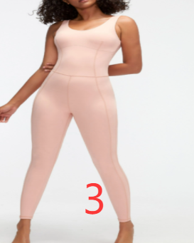 Solid Color Yoga Outfit for Fitness and Exercise