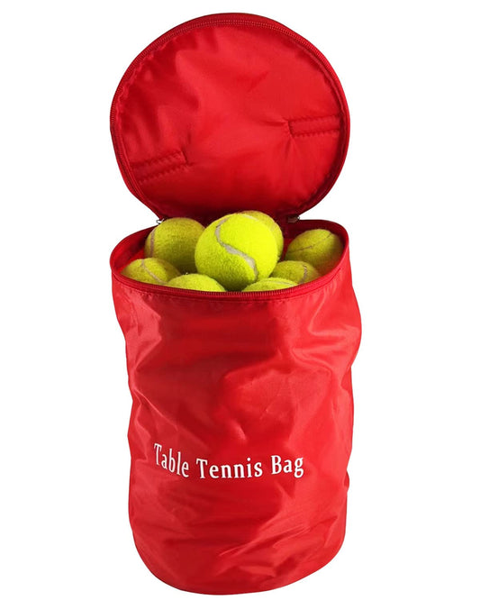 Tennis Ball Bag Portable Tennis Ball Basket 45 Capacity Tennis Balls StorageTennis Basket for Tennis TrainingTennis Balls Storage BagBaseball BallTable Tennis or Pickle Ball Bag Storage(Red)