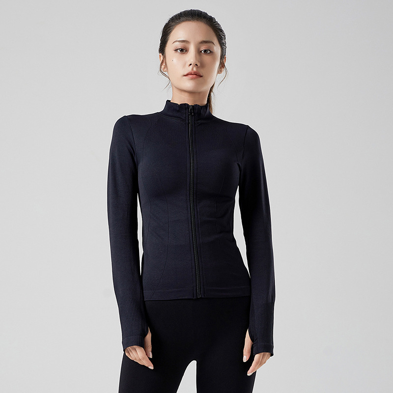 Slim Fit Women's Long Sleeve Sports Jacket for Gym