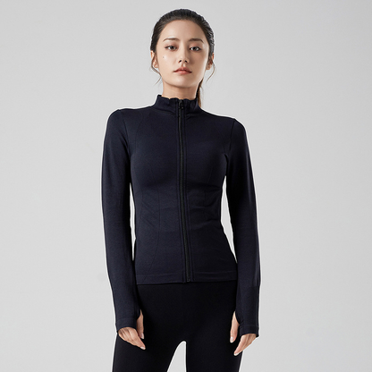Slim Fit Women's Long Sleeve Sports Jacket for Gym