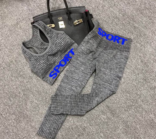 Women's Fitness Outfit Set - Running & Yoga Sports Bra