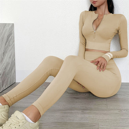 Seamless Long Sleeve Yoga Outfit for Women (New)