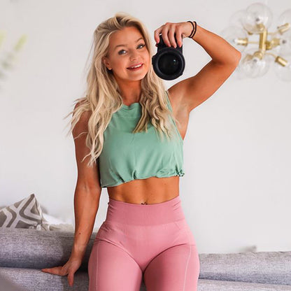 Seamless Yoga Outfit - Women's Sleeveless Top