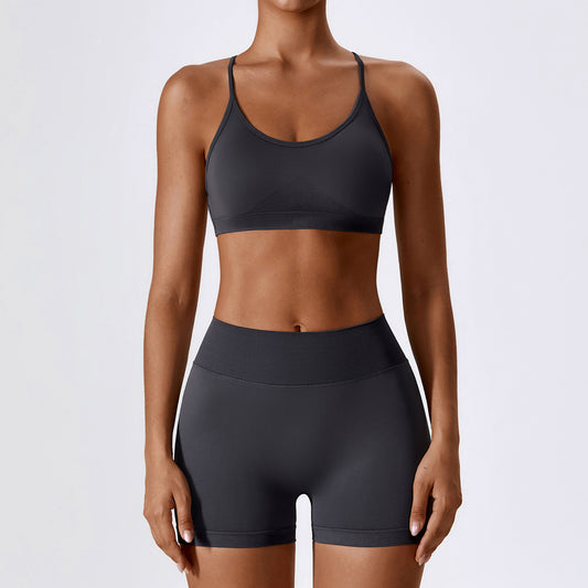 Seamless Yoga Outfit Set for Women - Quick Dry Material